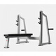 一體式杠鈴臥推架健身房同款舉重床臥推床穩固型臥推舉重架 基礎款臥推架(銀色架子 黑色墊子)