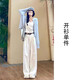沐霓藍(lán)色慵懶風(fēng)針織開衫毛衣外套女2025春季新款爆款軟糯短款長袖上衣 軟糯天藍(lán)色開衫 均碼 （90-120斤）