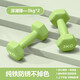 MF啞鈴男小杠鈴健身家用器材初學(xué)者一對(duì)舉重杠鈴亞玲兒童小啞鈴套裝 綠色一對(duì)裝共6kg-單只3kg