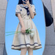 景怡依12-20歲初中學(xué)生連衣裙子女夏裝13大童女孩洋氣16高中生中小學(xué)生 杏色 M