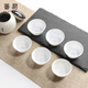 番易杯子/陶瓷/功夫茶A1vaq001-紫砂品茗杯子耐熱家用客廳泡茶茶盞茶 玉蘭杯約 6個(gè)裝 35ml