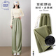 JEANSWEST CLUB真維斯闊腿褲女秋冬季雪尼爾時(shí)尚垂感加絨加厚小個(gè)子顯瘦直筒褲子