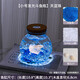 寵小帥大肚斗魚缸帶燈發(fā)光超白玻璃瓶迷你小型桌面辦公室微景觀造景魚瓶 【小號】藍珠白鉆套餐