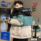 NASA GOOD官方男裝冬季加厚羽絨服短款男士潮流休閑帥氣衣服保暖冬裝外套男 綠色 XL