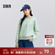 森馬（Semir）森柔棉|商場(chǎng)同款衛衣女繡花溫柔春季2025新款寬松連帽套頭衫 粉綠40305 M 160/84A