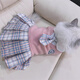 Lanswood貓衣服防掉毛秋冬寵物貓咪衣服狗衣服貓裙子無(wú)毛貓保暖布偶衣服 JK連衣裙（粉） M：胸圍42cm【建議7-9斤】