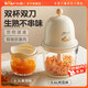 小熊（Bear）輔食機 嬰兒寶寶料理機絞肉機多功能家用電動(dòng)攪拌小型迷你研磨器搗蒜器 輔食打泥米糊水果碎菜機 【雙杯雙刀】 0.6L +0.3L雙杯