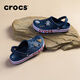 crocs卡駱馳洞洞鞋貝雅卡駱班輕便耐磨一腳蹬休閑鞋|205089 深藍(lán)/辣椒紅-4CC 41 /42(260mm)