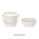 FaSoLa日本水桶臉盆套裝家用儲(chǔ)水用帶蓋加厚塑料桶學(xué)生用宿舍用便攜小洗衣桶 臉盆+帶蓋水桶