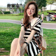 唐菓蜜條紋連衣裙女夏季2024新款女裝甜美娃娃領(lǐng)顯瘦小個(gè)子顯高減齡裙子 條紋裙 M