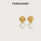 【9成新】菲拉格慕（Ferragamo）女士黃色吊墜耳飾 0770780 禮物 送女友  