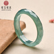 可玉可求翡翠玉石戒指 男女款油綠色玉扳指 寓意好事相伴 內徑約17-18毫米