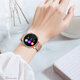 筱岙vivoppo蘋(píng)果機(jī)通用iwatch GT4智能手表女款藍(lán)牙可通話(huà)支付多功能運(yùn)動(dòng)女銀杏葉腕表高檔生日禮物 HT12玫金鋼帶【接打電話(huà)