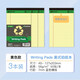 凱薩(KAISA)拍紙本美式A5/50張上翻記事本黃色草稿本legalpad易撕筆記本子3本裝