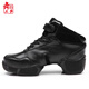 三莎運(yùn)動(dòng)舞蹈鞋女廣場(chǎng)舞軟底現(xiàn)代舞鞋爵士舞鞋真皮面 B57牛皮5厘米 36