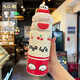 GULOO保溫杯女生2024新款中學(xué)生高顏值雙飲吸管水杯子兒童可愛(ài)便攜水壺 好運(yùn)狗 550ml
