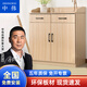 中偉辦公柜儲蓄柜木質茶水柜矮柜現(xiàn)代簡約員工柜木質置物柜