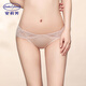 安莉芳蕾絲性感低腰薄款三角褲女士彈力舒適包臀內褲 藕色LAV M 