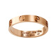 卡地亞（Cartier ）LOVE系列18K玫瑰金色窄版LOVE戒指單枚 B4085200-51