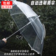皓梵潔透明雨傘透明傘長(zhǎng)柄男女網(wǎng)紅拍照白色晴雨傘簡(jiǎn)約純色塑料兒童成人 1把裝【升級(jí)加固】