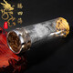 寶菲尼男士玻璃杯雙層隔熱保溫杯喝水杯帶蓋泡茶杯茶水分離杯透明龍杯高檔定制杯子刻字耐高溫水晶杯 龍-禮盒裝+杯套杯刷 360ML-禮盒+杯套杯刷