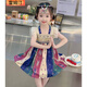 雷姆汀少數(shù)民族服裝女童連衣裙傣族服兒童異域風(fēng)情演出服西域公主連衣裙 主圖款 120 cm【身高】