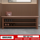 全實(shí)木鞋柜門(mén)口可坐一體換鞋凳輕奢長(cháng)條鞋架家用入戶(hù)式穿鞋凳進(jìn)門(mén) 胡桃色二層【80長(cháng)】精選全實(shí)木