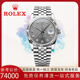 勞力士（ROLEX）【二手99新】勞力士（ROLEX）日志型16014自動(dòng)機械表男表日期顯示外圈后鑲鉆男士二手奢侈品腕表 36MM表徑灰盤(pán)鑲鉆