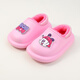 巴布豆兒童拖鞋男童女童棉拖鞋寶寶幼兒室內防滑加絨保暖防水地板拖鞋 6031粉紅 內長(cháng)18.5cm 190碼腳長(cháng)17.5-18cm
