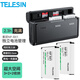 TELESIN適配索尼ZV-1M2相機電池NP-BX1電池充電器黑卡RX100M7/M6/M5/RX1R/PJ410/AS30單反數(shù)碼電池 兩電一充套裝