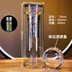 NUOTIAN2025新款觀山杯高檔水晶玻璃杯商務(wù)隔熱泡茶杯水晶杯定制禮品車載 升級加厚防爆水晶鉆石蓋送杯套 70*210高400毫升水晶底龍網(wǎng)