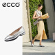 爱步（ECCO）女单鞋 百搭玛丽珍鞋舒适芭蕾舞鞋女 雕塑奢华222323 银色37