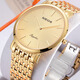 雷歐時(shí)（NEOS)超薄款鍍金石英手表時(shí)尚休閑商務(wù)復古簡(jiǎn)約大金表十大名表 30941金殼金帶金面 41mm
