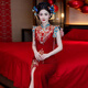 枝己新中式訂婚旗袍敬酒服新娘2025新款結(jié)婚出門服 DF018 S