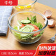 青蘋(píng)果鋼化玻璃碗家用廚房大號玻璃盆和面盆加厚打蛋盆耐熱揉面盆碗發(fā)面盆透明碗沙拉碗攪拌碗 單只裝/中號3107玻璃碗/1.5L