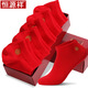 恒源祥大紅色短襪子男2026本命年馬年夏薄款結婚女100%純棉中老年人 女襪（禮盒裝） 5雙 均碼