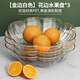簡(jiǎn)風(fēng)范高級輕奢水果盤(pán)家用客廳茶幾果盤(pán)2024新款高顏值水果盆 【金邊花型盤(pán)】水晶白【三個(gè)裝】