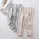 印品棉棉屋2條裝春秋無(wú)骨拼縫純棉保暖秋褲厚款磨毛兒童男女寶寶線(xiàn)褲打底褲 盾牌褲子2條裝 110碼（身高105cm左右）