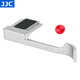 JJC 相機(jī)熱靴手柄 熱靴保護(hù)蓋 適用于富士X100VI X100V X100F XE3 XE4 大拇指柄 握柄 配件 銀色指柄+紅色快門按鈕