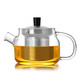尚明 耐熱玻璃泡茶壺不銹鋼內膽過(guò)濾透明沖茶器功夫茶具小號家用招待 小號470毫升壺（透明048A）