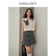 CIRCLOFY【原創(chuàng)設(shè)計(jì)】瑟夕燕尾蝶背心女2025夏季蝴蝶剪影印花無(wú)袖T恤上衣 灰杏色 L 120-140斤