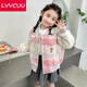 LVVCUU女童外套春秋款2025新款中小童棒球服秋冬童裝兒童裝洋氣毛呢夾克 粉色 【常規款】 130