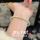 中國黃金（CHINA GOLD）足銀手鐲女桃花小雛菊銀手鐲開(kāi)口式銀手鐲閨蜜送老婆女友生日禮物 單只櫻花手鐲（約25g）