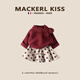 MACKERL KISS女童保暖公主裙秋冬季女寶寶時(shí)髦洋氣兩件套2025新款紅色周歲禮服 紅色 120