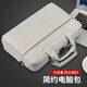 英制商務(wù)手提電腦包大容量適用聯(lián)想拯救者華碩戴爾男女游戲本筆記本包 灰白 15.6-16英寸