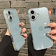 巴蒂尼 閃粉邊框適用iPhone16手機(jī)殼新款蘋(píng)果15promax透明玻璃高透14pro全包奢華13高級(jí)感12防摔創(chuàng)意 【綠色】閃閃邊框*不發(fā)黃背板 iPhone 16