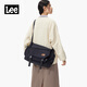 Lee潮牌斜挎包女2026新款通勤大容量單肩包男簡(jiǎn)約休閑郵差包戶(hù)外輕便 黑色