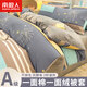 南極人ab面純棉牛奶絨被套單人150x200x230cm冬季加絨加厚被罩單件套件3 仰望星空【A面全棉 B面加絨】 150x200cm單被套【雙面可用】