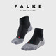 FALKE德國鷹客 TK5 Wander 運動(dòng)襪徒步馬拉松襪短筒女襪訓練透氣16473 3010- 黑色- 1雙 均碼 37-38