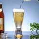 CRYSTALEX捷克進口無鉛水晶玻璃啤酒杯高檔家用果汁飲料杯威士忌杯牛奶杯 森巴杯350ml*1支